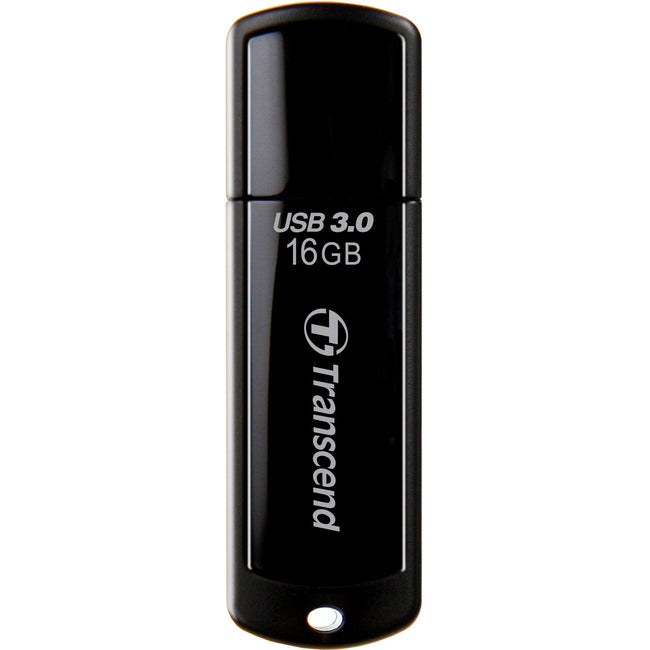 Transcend JetFlash 700 16 GB USB 3.0 Flash Drive - Black Transcend JetFlash 700 16 GB USB 3.0 Flash Drive - Black